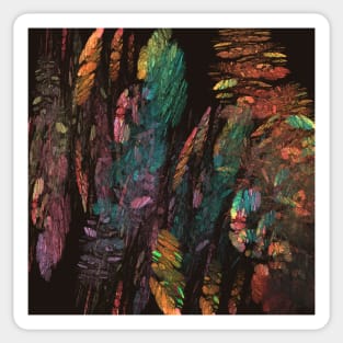 Abstraction. Autumn mountains Sticker